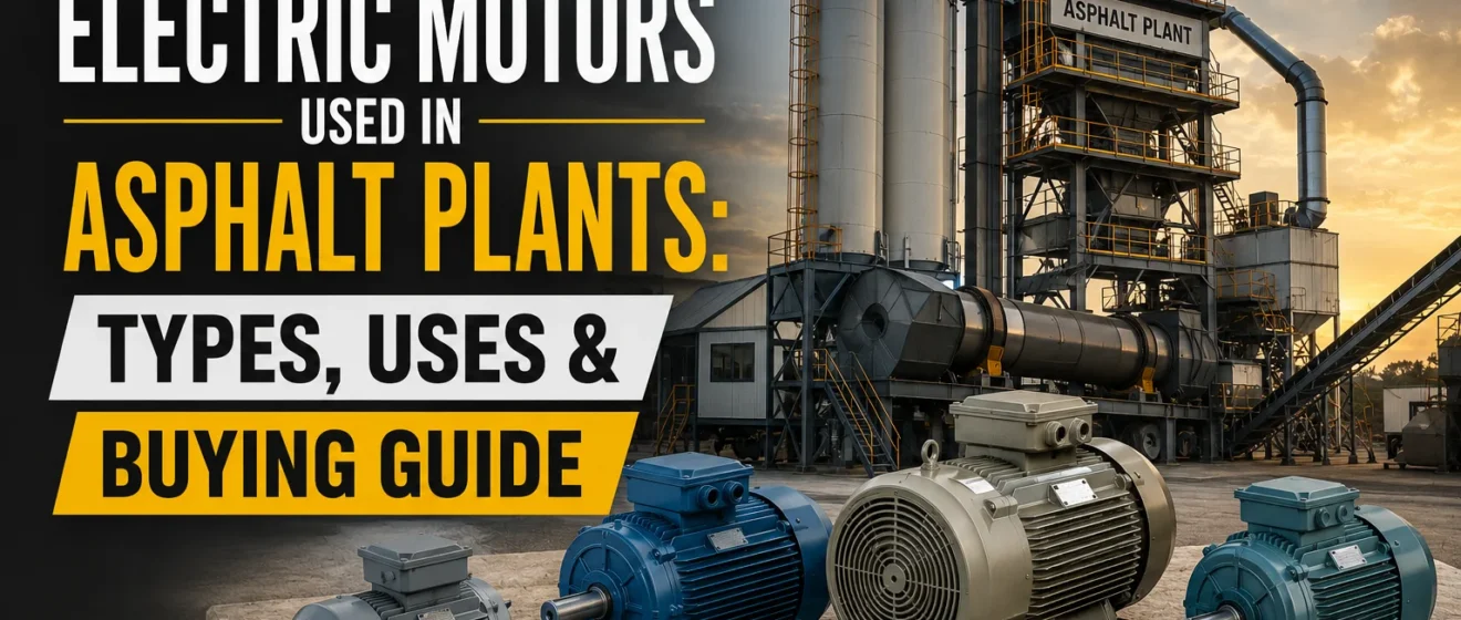 Electric Motors Used in Asphalt Plants Types, Uses & Buying Guide