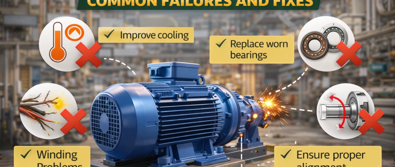 Electric Motors in Industrial Plants Common Failures and Fixes