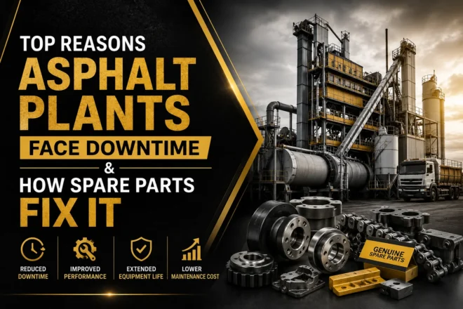Top Reasons Asphalt Plants Face Downtime & How Spare Parts Fix It